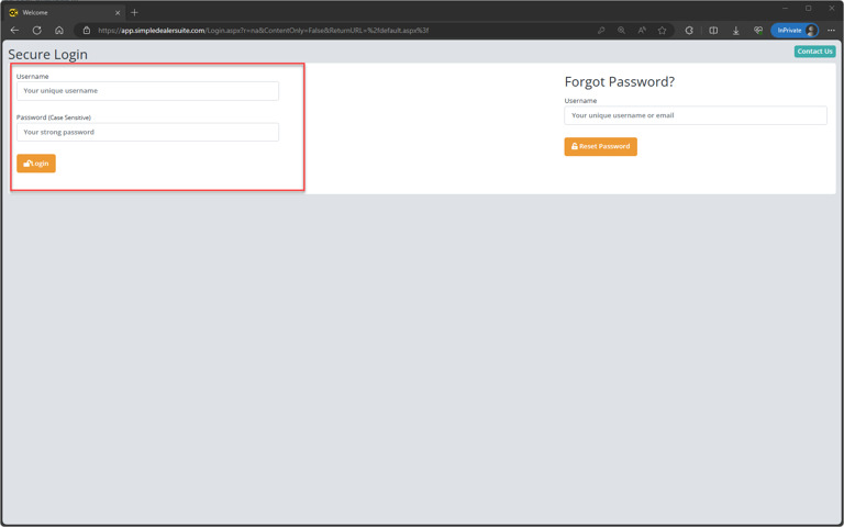 screenshot of Simple Recon